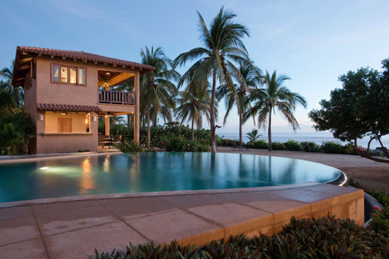 Villas Troncones Villa Ten King Bedroom Beach front view Ocean Luxury retreat